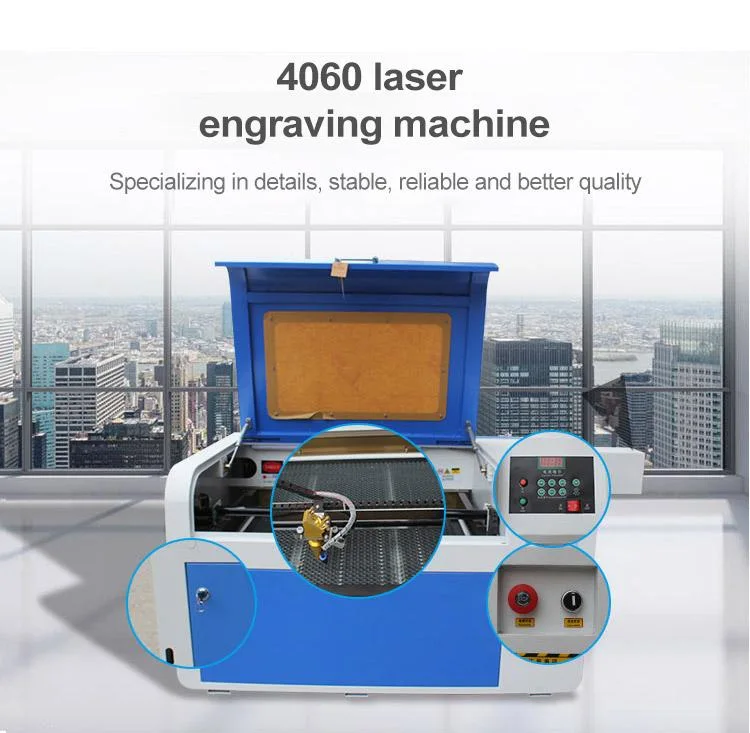 4060 50W 60W 100W Small CO2 Laser Engraving Cutting Machine/600*400 Laser Engraving Machine for Wood MDF Panel Glass