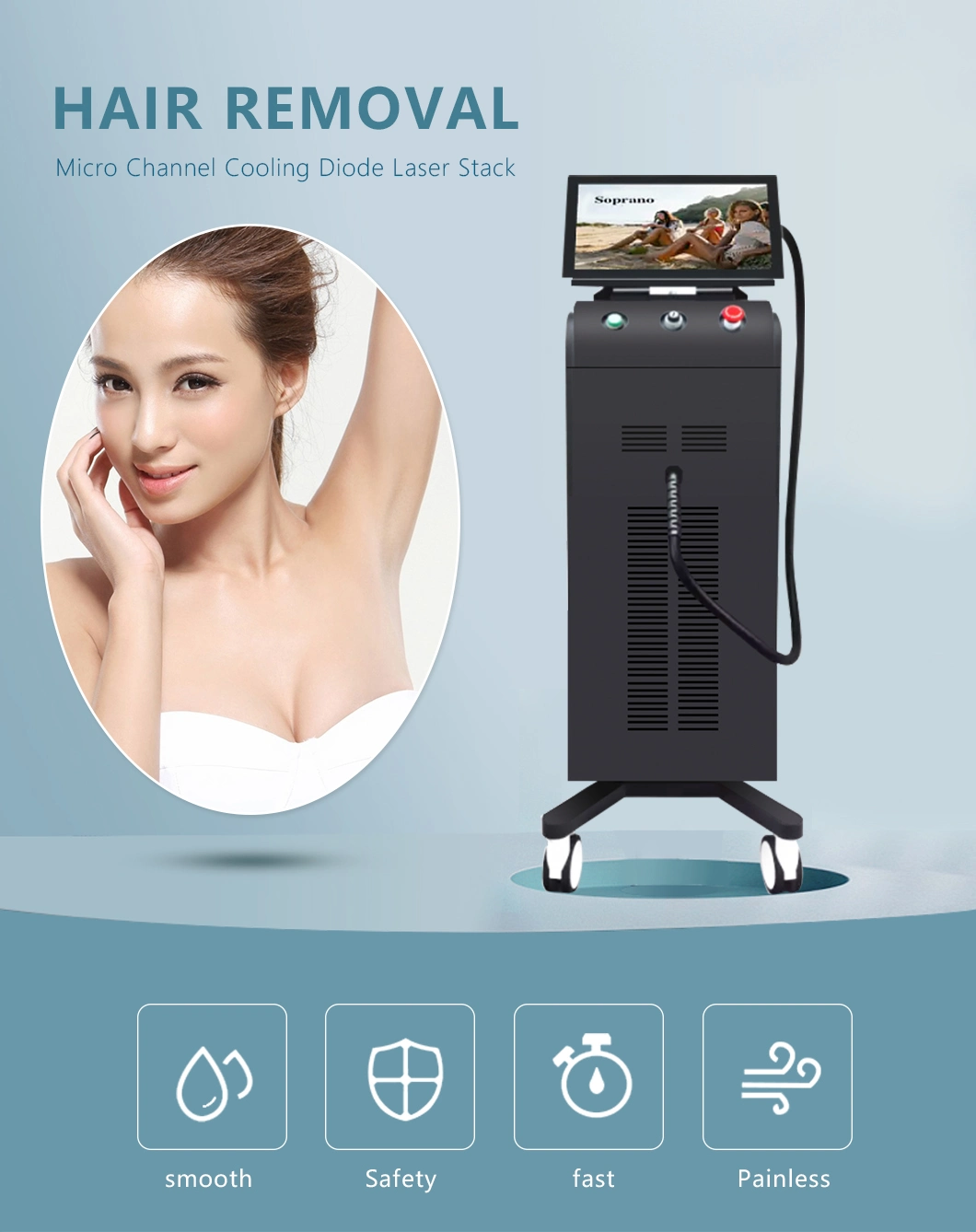 Best Price 755/808/1064 Diode Laser Hair Removal Device